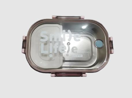 Tedemei Lunch Box Stainless Steel Insulated (with grid) 1 Compartments With One Inside Small Box 710 ml