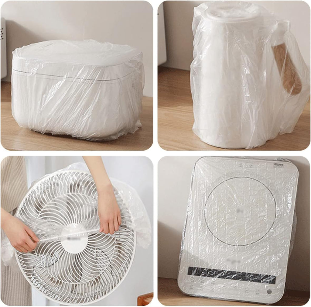 10Pcs Thickened Disposable Transparent Dust Cover, Reusable Clear Kitchen Appliances Covers