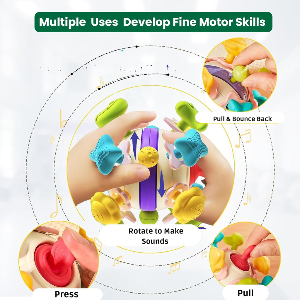 Thrive Toys Teething Toys Babies - Soft Chewable Baby Teether Toys, Perfect Baby Boys & Girls 6-36 Months
