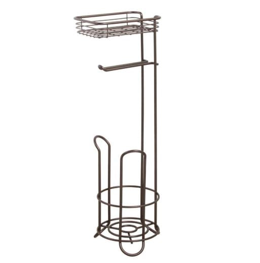 Toilet Paper Holder Freestanding Bathroom Toilet Paper Holder Stand and Dispenser