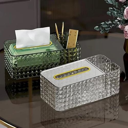 Tissue Box Holder Tissue Holder Rectangular Tissue Box Cover Tissue Storage Box Case with Lid for Home Office Household Decorate Tissue Box Tissue Box Cover