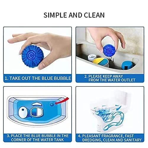 10Pcs Toilet Cleaner Tablets – Deep Cleaning & Long Lasting Freshness