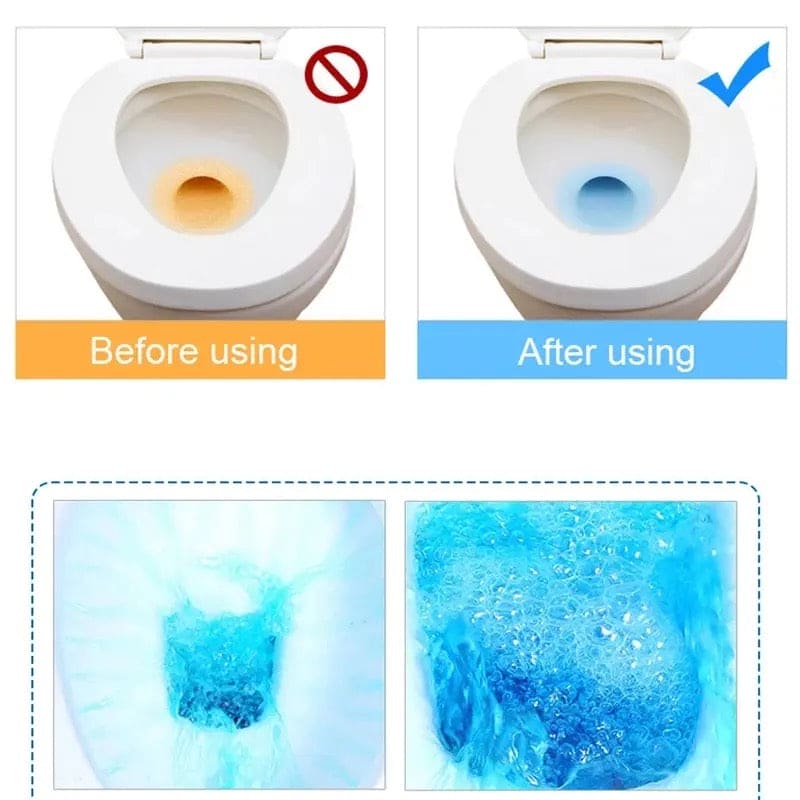 10Pcs Toilet Cleaner Tablets – Deep Cleaning & Long Lasting Freshness