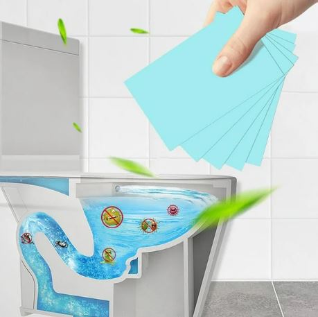 30pcs Toilet Cleaning Sheets Water Soluble Tablet Cleaner Toilet