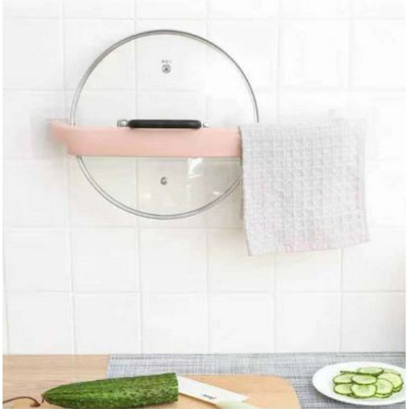 Wall Mounted Self-Adhesive Towel Holder Rack Towel Hanger - Bathroom Towel Bar Shelf Roll Holder