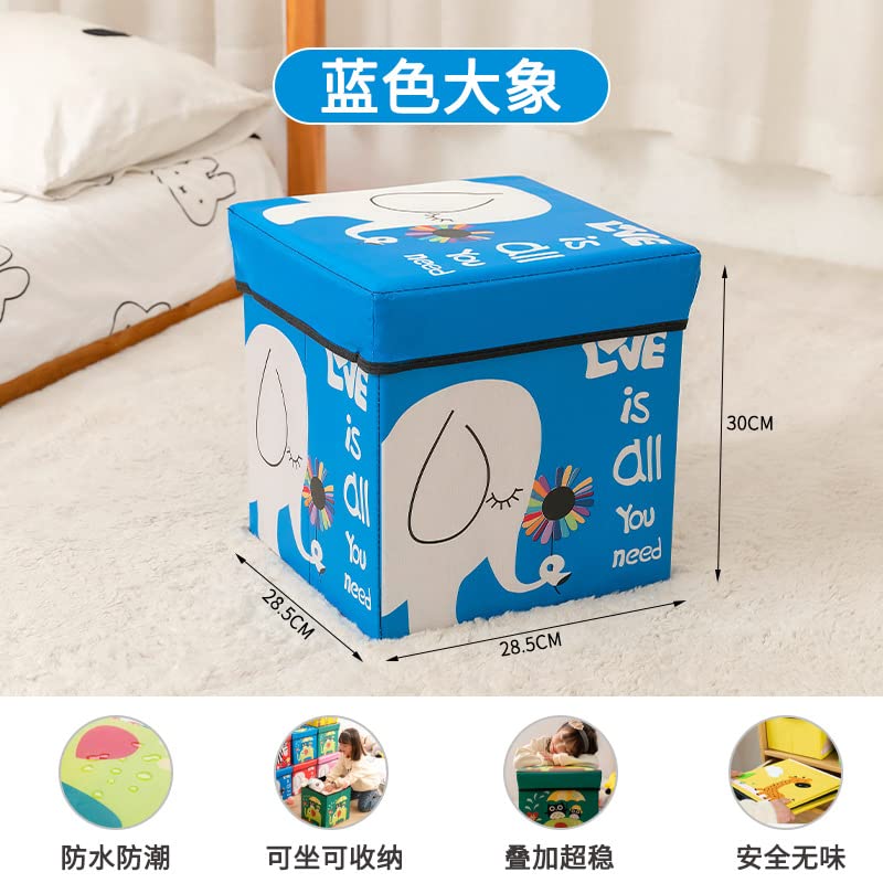 Bus Shaped Kids Toys/Books Storage Box & Padded Seat / Toy Organizer and Padded Stool For kids