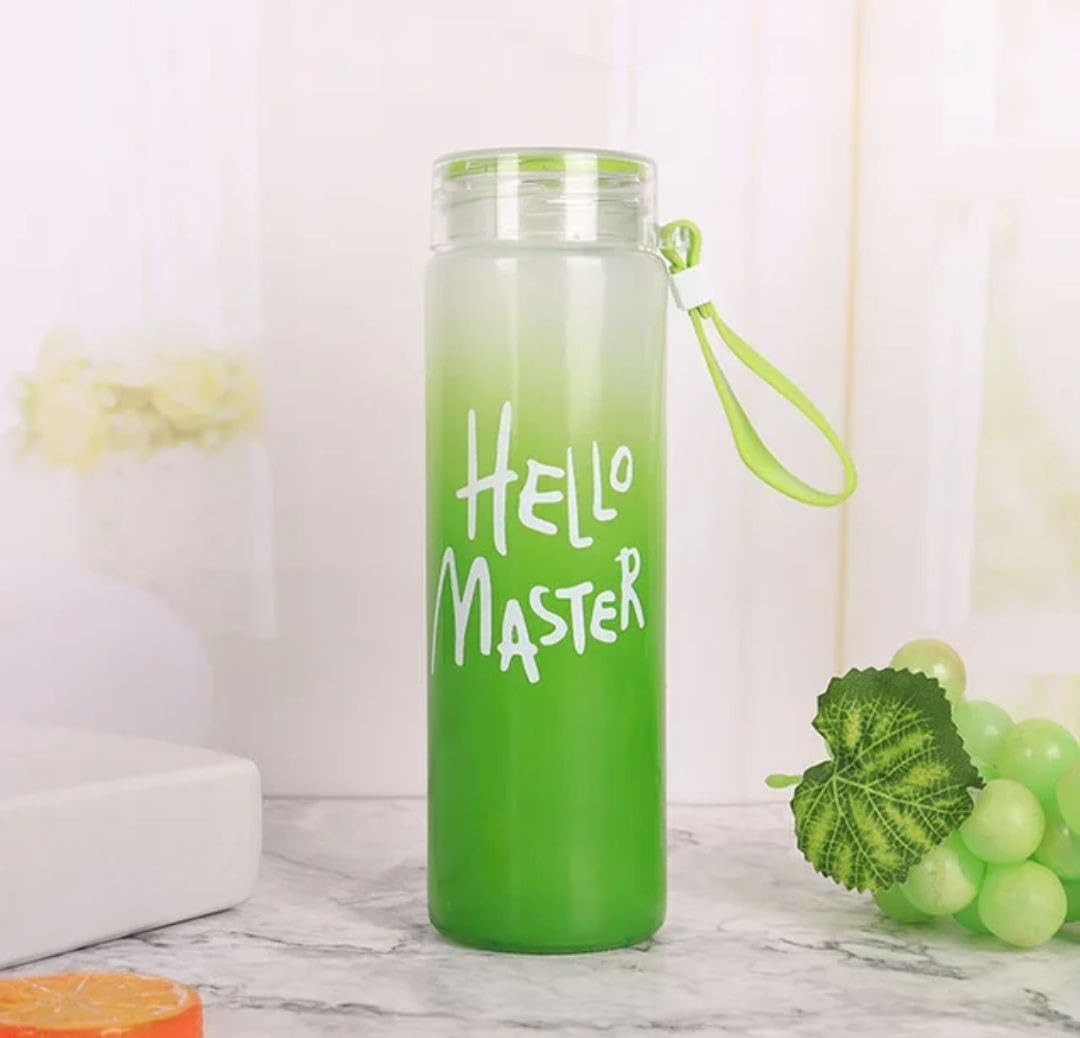 Hello Master Glass Water Bottle 450 ML