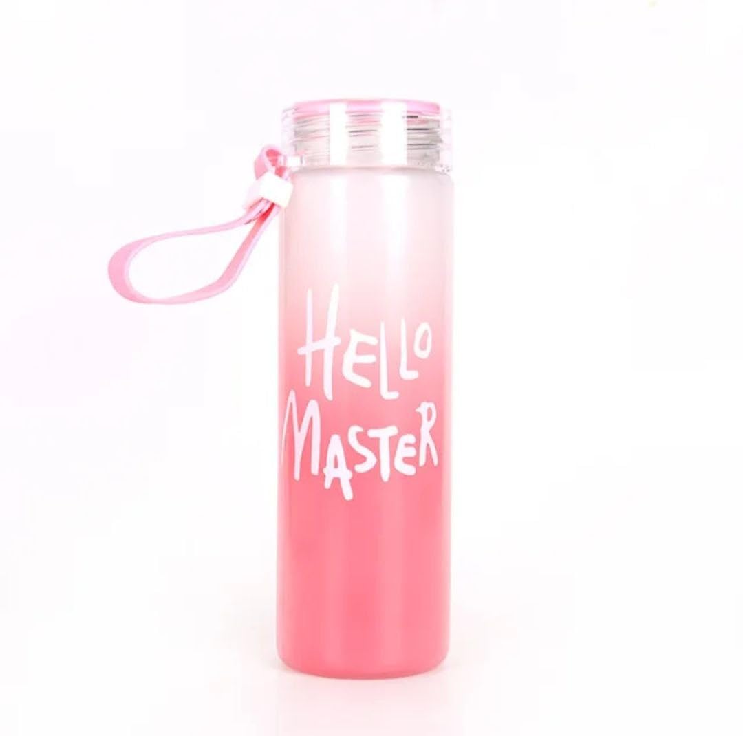 Hello Master Glass Water Bottle 450 ML