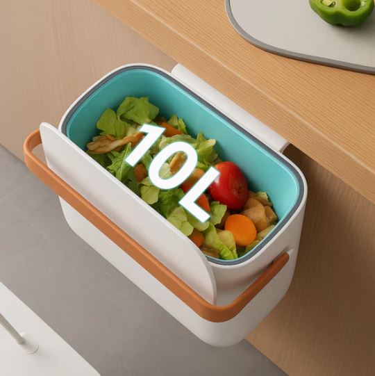 Ecoco Wall-Mounted Kitchen & Bathroom Trash Cans With Lid
