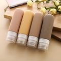 (Pack of 4) Travel Silicone Bottles for Toiletries