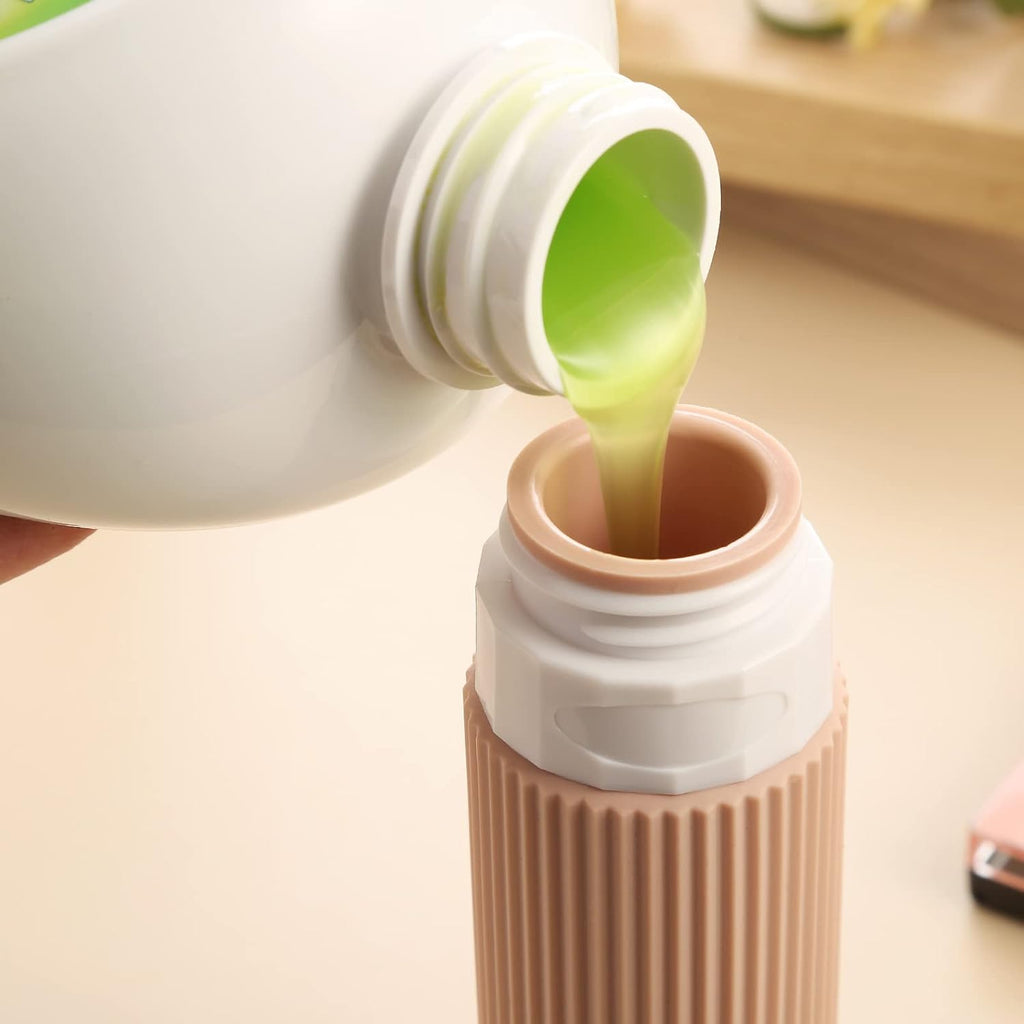 (Pack of 4) Travel Silicone Bottles for Toiletries