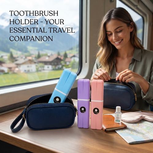 Travel Toothbrush Holder | Tooth Brush Case & Brush Cover for Travel