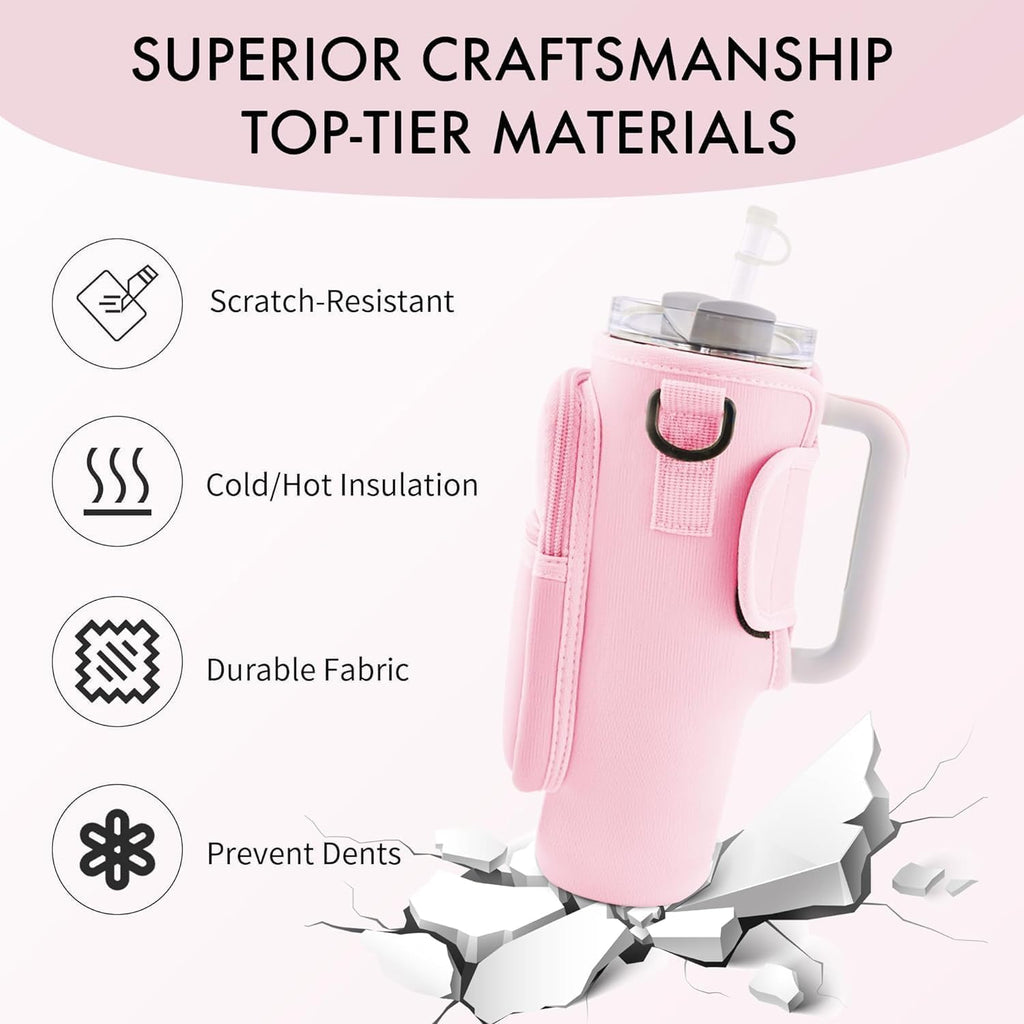 Tumbler Carrier Bag With Mobile Phone Pocket