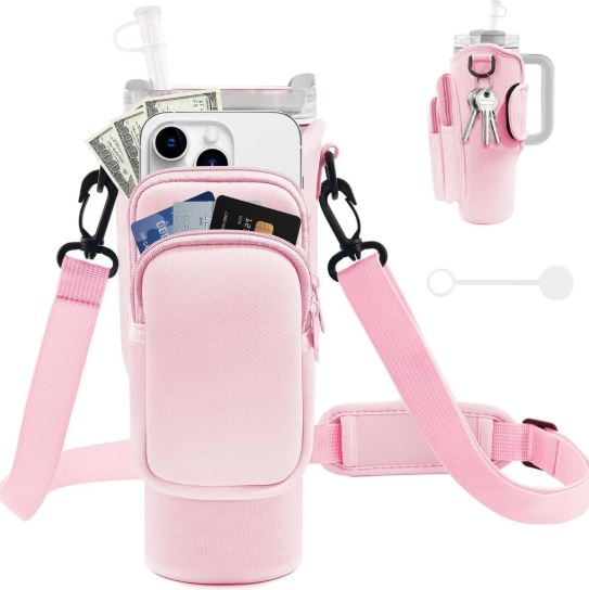 Tumbler Carrier Bag With Mobile Phone Pocket