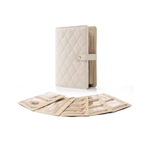 Unique Jewelry Organizer Book, Jewelry Storage Book Ring Binder with Clear Zipper