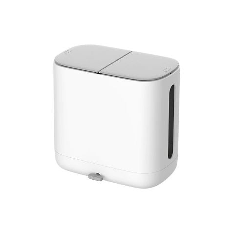 ECOCO Unique Tissue Organizer for Household - Modern Trash Bin and Tissue Holder Combo for Living and Dining Room