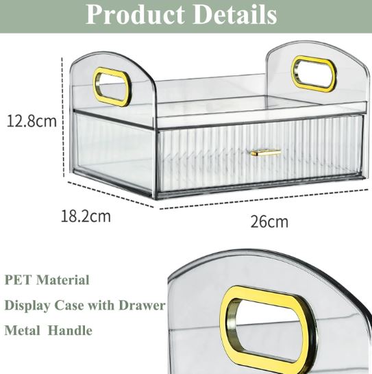 Elegant Clear Acrylic Skincare and Cosmetic Organizer