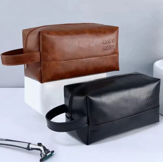 Vintage Luxury Men Toiletry Bag Travel Kit