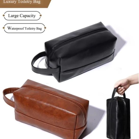 Vintage Luxury Men Toiletry Bag Travel Kit
