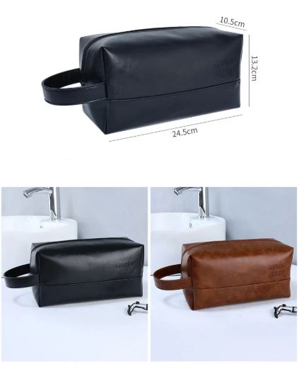 Vintage Luxury Men Toiletry Bag Travel Kit