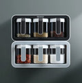 ECOCO Wall Mount Spice Rack Organizer, Kitchen Supplies Storage and Spice Boxes