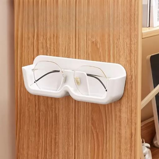 (Pack of 2) Wall-Mounted Eyewear Organizer - Glasses Display Rack for Bathroom, Bedroom, Living Room