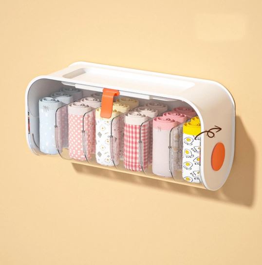Wall-mounted Undergarments Organizer | Punch-Free Transparent Drawer