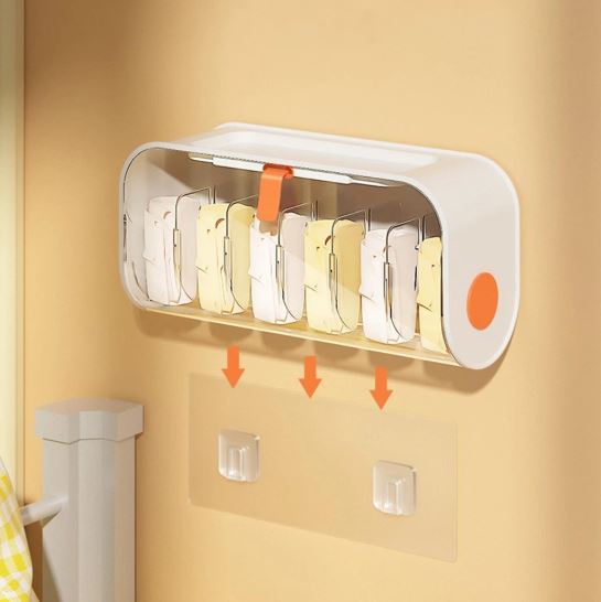 Wall-mounted Undergarments Organizer | Punch-Free Transparent Drawer