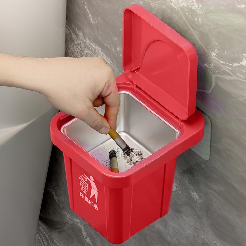 Wall Mounted Ashtray, Outdoor Smokeless Metal Ashtray for Home, Desktop Ashes for Office and Smoking Areas
