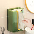 Wall Mounted Tissue Box | Acrylic Paper Towel Holder | Waterproof Tissue Dispenser for Bathroom & Kitchen