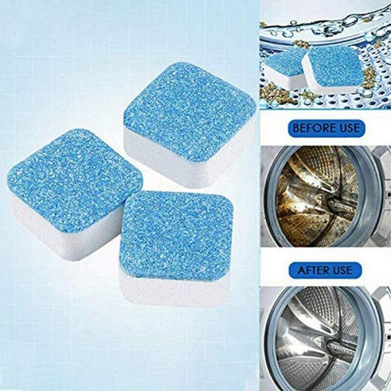12 Pcs Washing Machine Cleaning Tablet - Cleaner for Washing Machines - Solid Washing Machine Cleaner