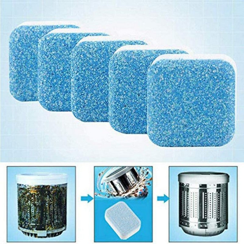12 Pcs Washing Machine Cleaning Tablet - Cleaner for Washing Machines - Solid Washing Machine Cleaner