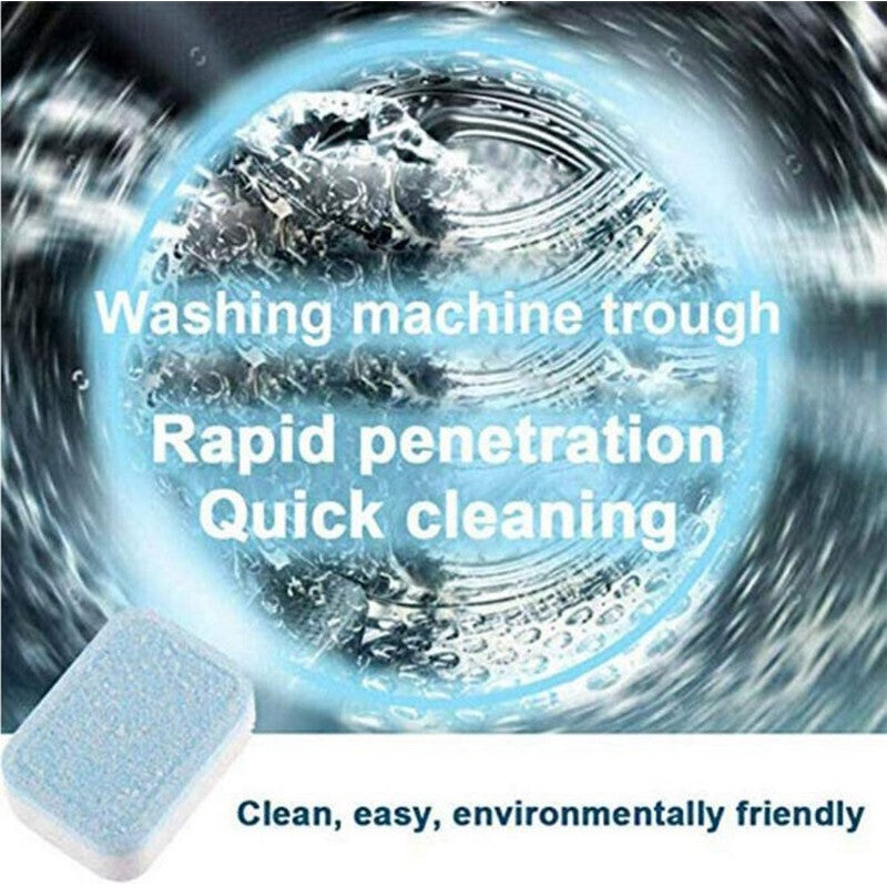 12 Pcs Washing Machine Cleaning Tablet - Cleaner for Washing Machines - Solid Washing Machine Cleaner