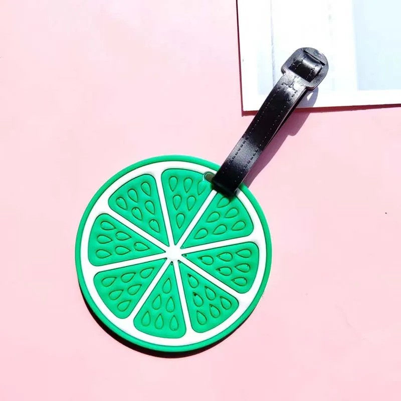 1pc Colorful Flexible PVC Travel ID Labels Name Card Holder, Secure Suitcase Luggage Tags