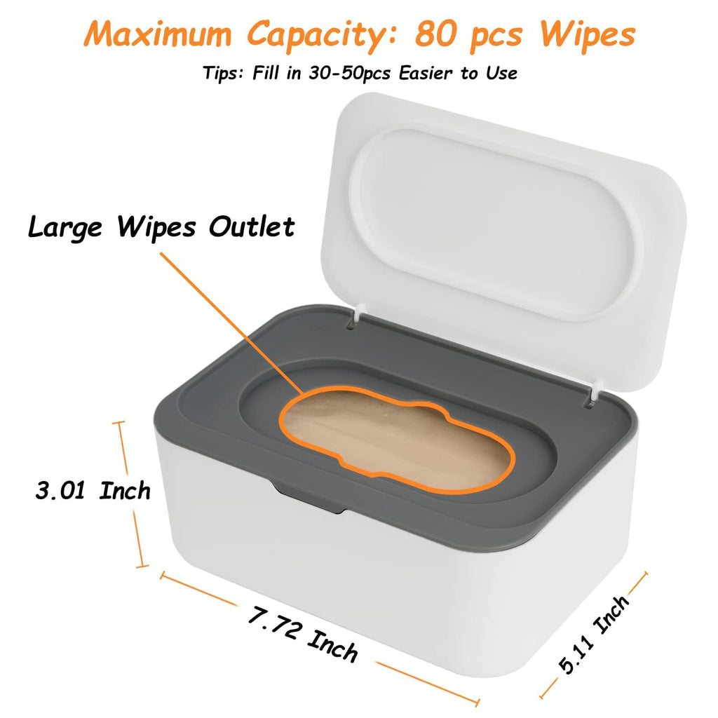 Wipes Dispenser Holder Tissue Storage Box Case With Lid, Wet Wipes Tissue Box