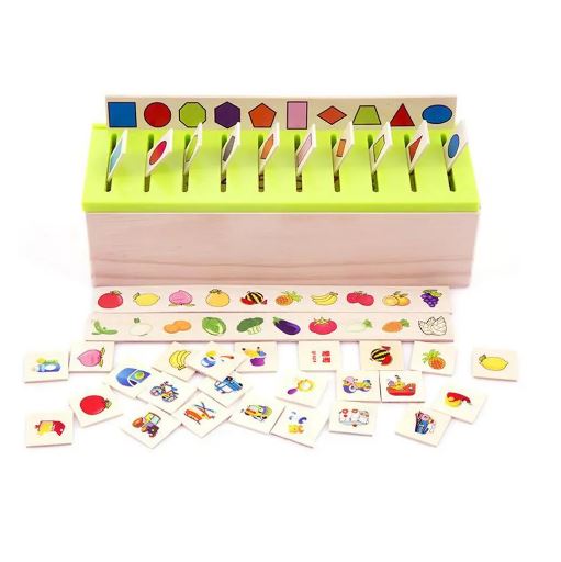 Wooden Knowledge Classification Box
