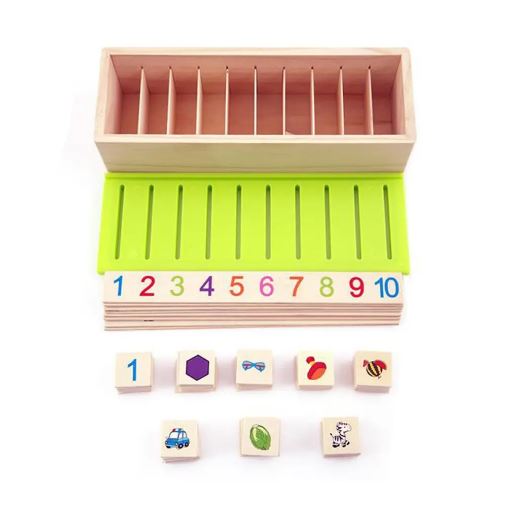 Wooden Knowledge Classification Box