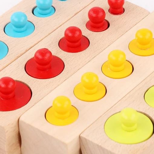 Wooden Montessori Knobbed Cylinders