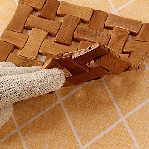 (Pack of 3) Bamboo Table Coaster Pan Pot Holder, Wooden Kitchen Coasters & Place Mats, Anti Slip Table Mat Square Shape