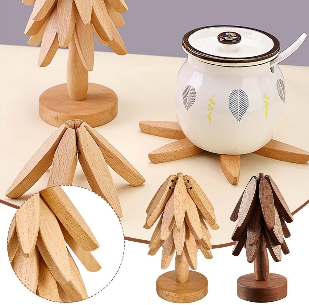 Wooden Trivets Set for Hot Dishes, Hot Pots And Pans, Trivet Tree Made Of Walnut Trivet Set, Pot Trivets for Kitchen, for Hot Dishes/hot Pot Holders/pot/bowl/teapot