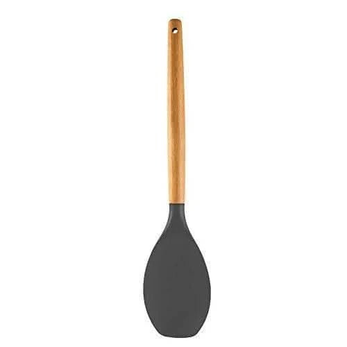 Wooden Handle Silicone Spatula Flexible & Heat-Resistant