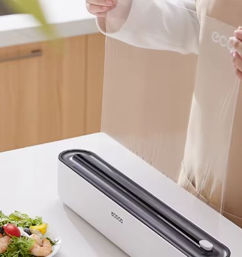 Ecoco Wall-Mounted Magnetic Plastic Wrap Dispenser