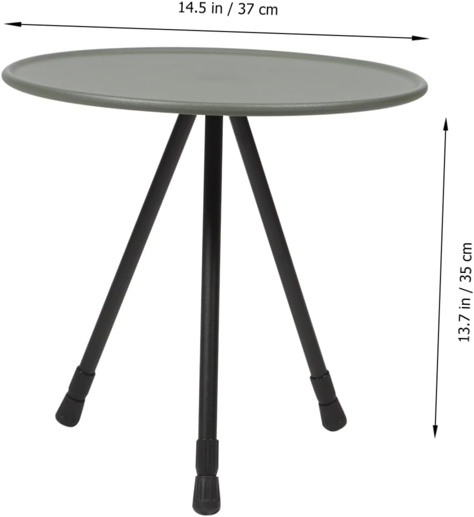 Portable Small Round Camping Table, Folding Simple Tea Table, Outdoor Picnic Travel Table, Small Coffee Table