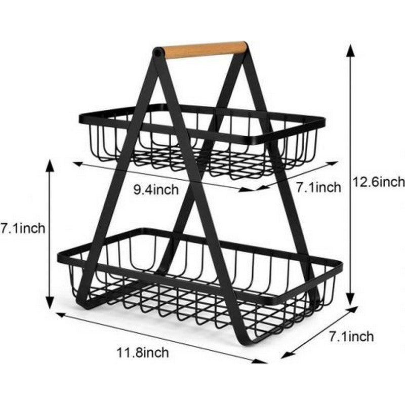 Countertop Fruit Basket Vegetable Organizer Basket For Kitchen Counter top