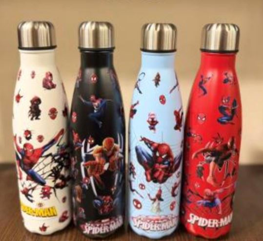 Spider-Man Themed Stainless Steel Water Bottles 500ML